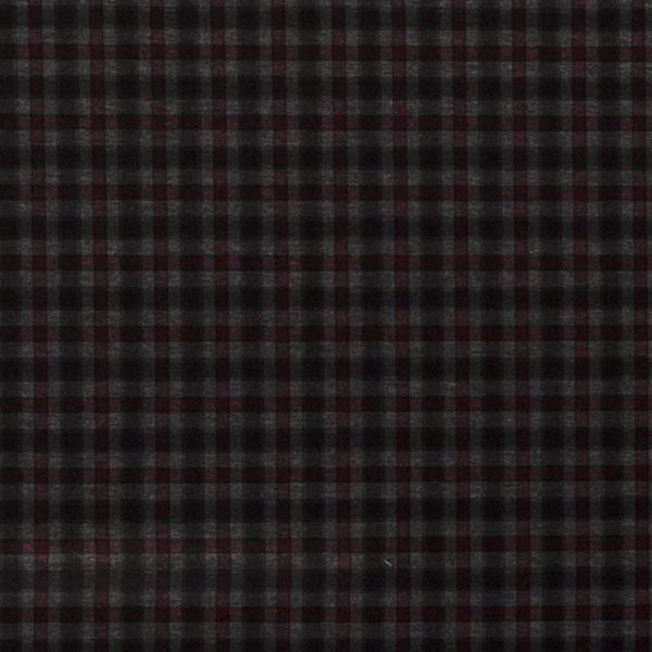 TISSU MILANO CARREAU BORDEAUX GRIS 