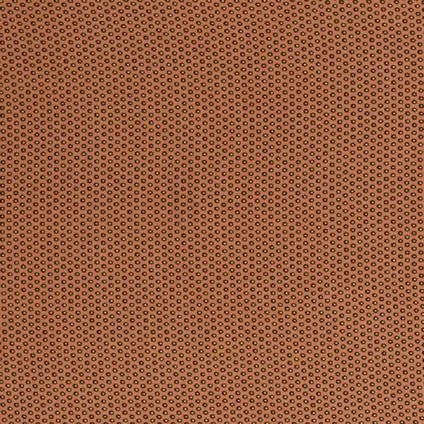 TISSU POPELINE VICOSE PETIT POINT BRIQUE
