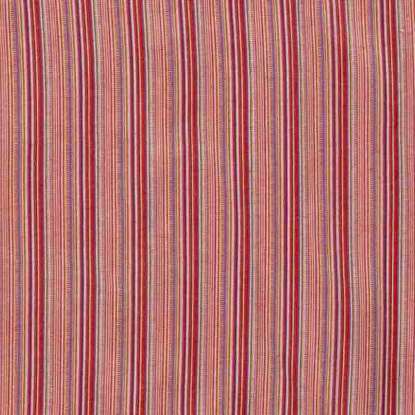 TISSU JACQUARD MEXICAIN RAYURE ROUGE