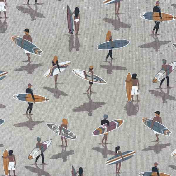 TISSU TOILE PALACE IMPRIMEE SURFEUR