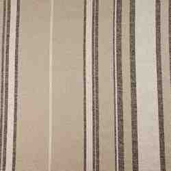 TISSU TOILE DE LIN RAYURE FICELLE NATUREL