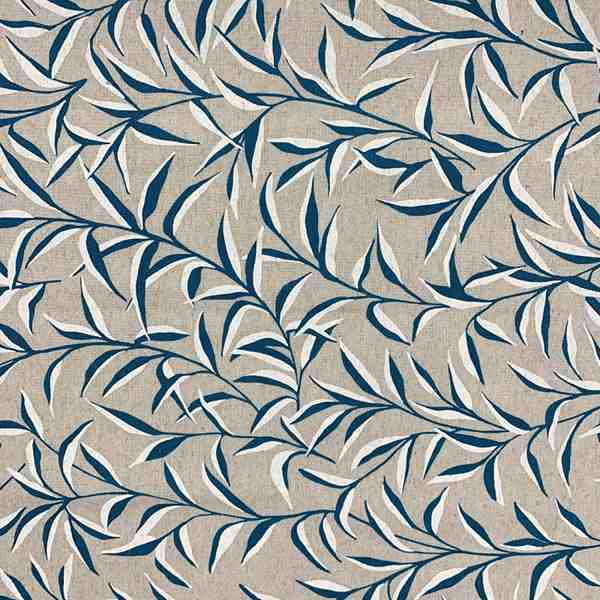 TISSU ASPECT LIN LICO MFTA ROMY BLEU NATUREL