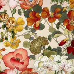 TOILE BACHETTE CAPUCINE ROUGE ORANGE