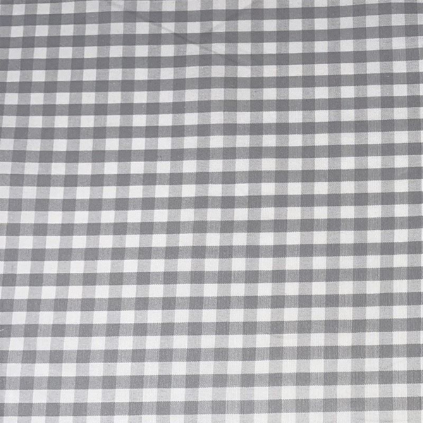 COUPON COTON VICHY GRIS 1M50 X 1M40
