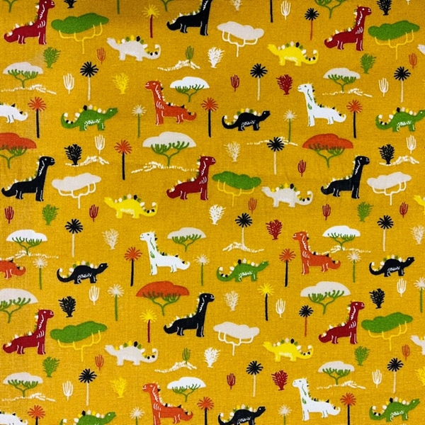 COUPON OEKO-TEX DINOSAURE OCRE 2.95M X 1.45M