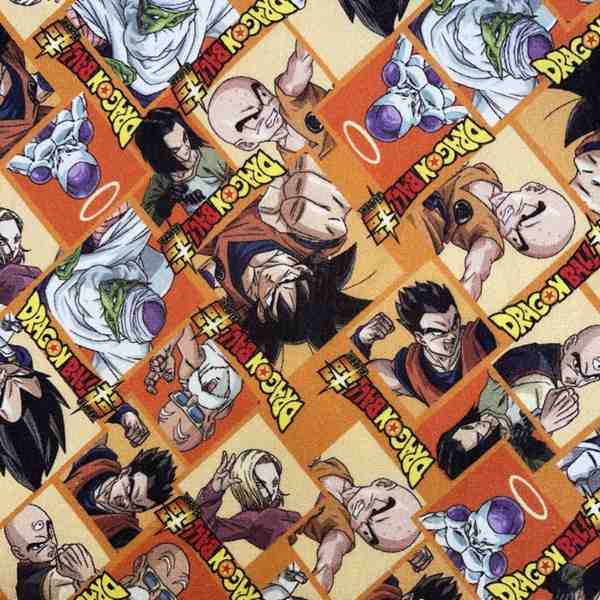 TISSU COTON DRAGON BALL Z ET SES PERSONNAGES