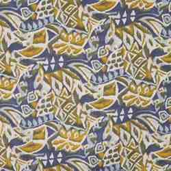 TISSU VISCOSE STRETCH IMPRIMÉ GÉOMÉTRIQUE KAKI