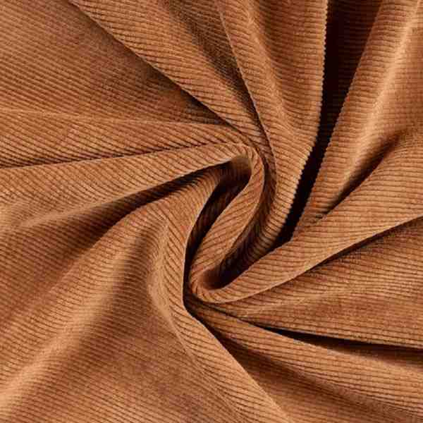 TISSU VELOURS COTELE CAMEL ENVERS IMITATION MOUTON
