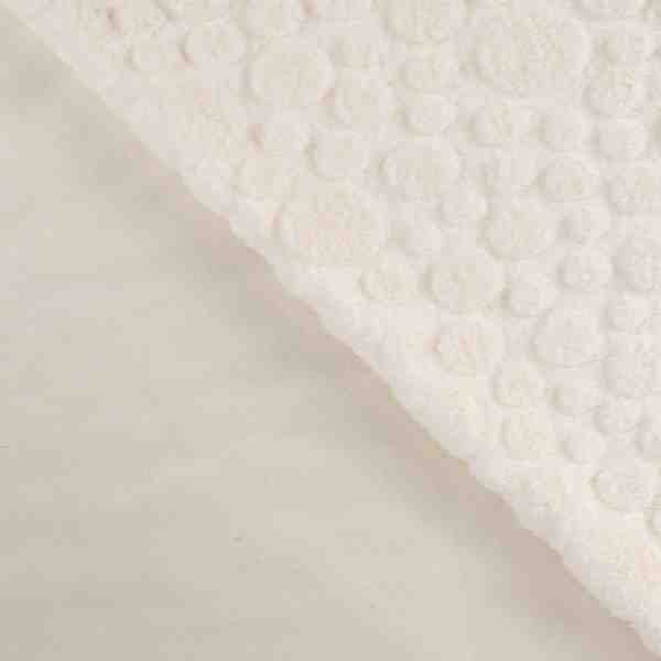 TISSU TOUT DOUX FOURRURE PASTILLE ECRU