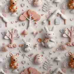 IMPRIME 3 D TREND ARCI BELLOT LAPIN BLANC