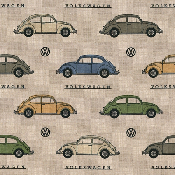 TISSU TOILE ASPECT LIN COCCINELLE VW