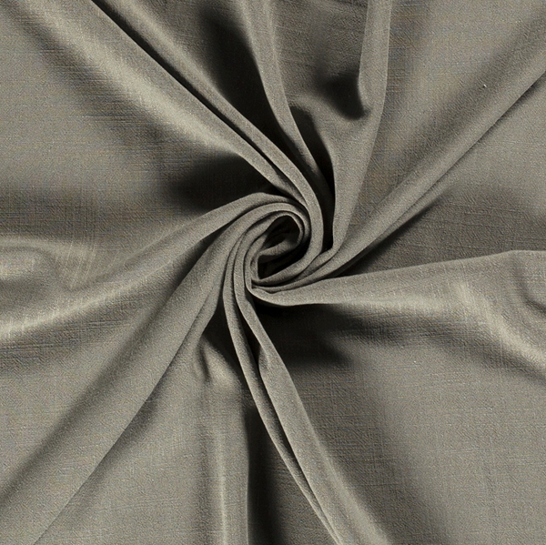 TISSU TOILE FLUIDE VISCOSE LIN VERT KAKI