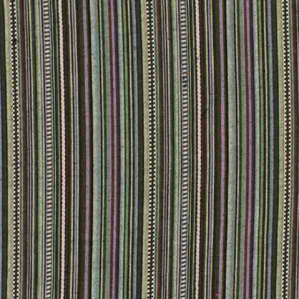 TISSU JACQUARD MEXICAIN RAYURE VERT