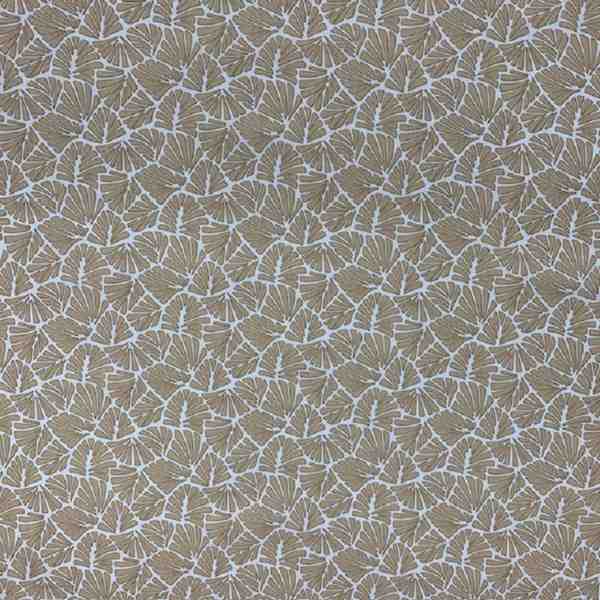 TISSU COTON ENDUIT EVENTAIL GRAPHIQUE NATUREL