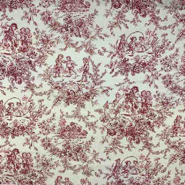 TISSU COTON MINI DIABOLO ROUGE 160CM