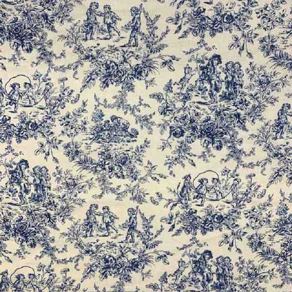 TISSU COTON MINI DIABOLO BLEU 160CM