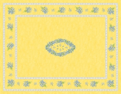 TISSU COTON NAPPE VALENSOLE JAUNE  1.60m X 2.04m