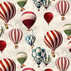 TISSU TOILE BACHETTE COTON MONTGOLFIERE