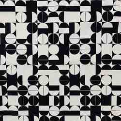 TISSU JACQUARD MFTA POP NOIR ET BLANC