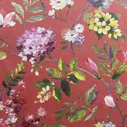 TISSU TOILE BACHETTE ETAMINES ROUGE EMERISE 