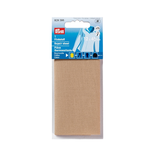 Pièce thermocollante CO 12 x 45 cm chamois