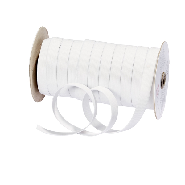 Ruban élastique souple 15 mm blanc