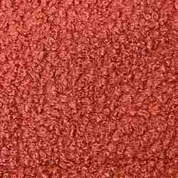 TISSU BOUCLETTE UNI TERRACOTTA