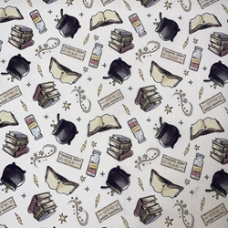 TISSU COTON HARRY POTTER ET LES SECRETS  