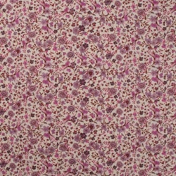VOILE DE COTON OEKO-TEX FLEUR DIGITAL ROSE VIOLET
