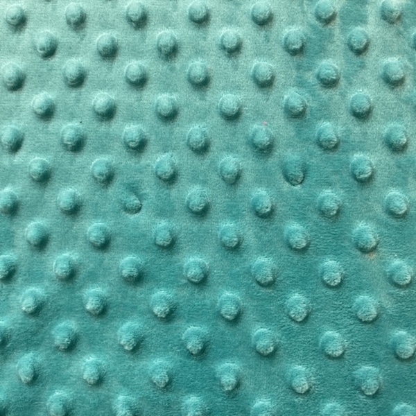 JERSEY VELOURS BUBBLE BLEU TURQUOISE