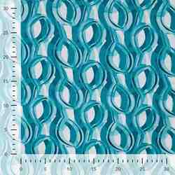 TISSU VISCOSE STRETCH IMPRIMÉ GÉOMÉTRIQUE BLEU