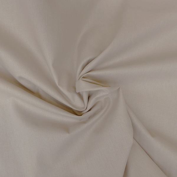 TISSU COTON TOILE A DRAP BEIGE VANILLE OEKOTEX