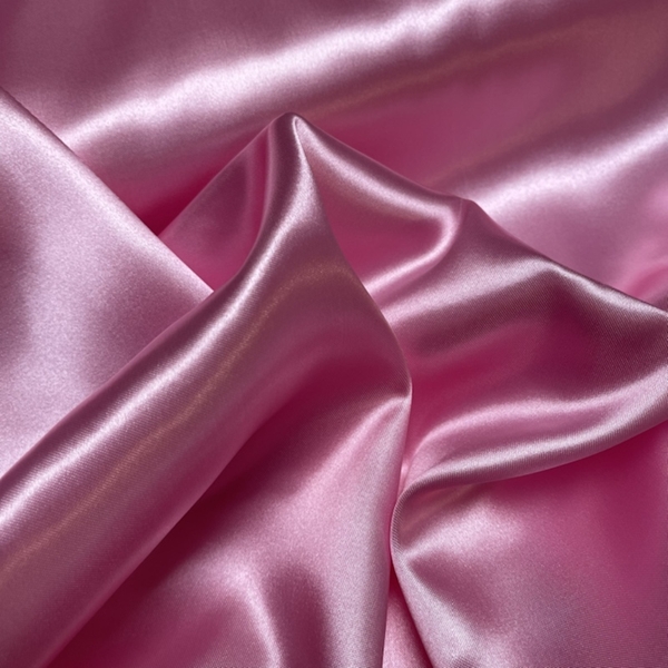 TISSU SATIN UNI ROSE