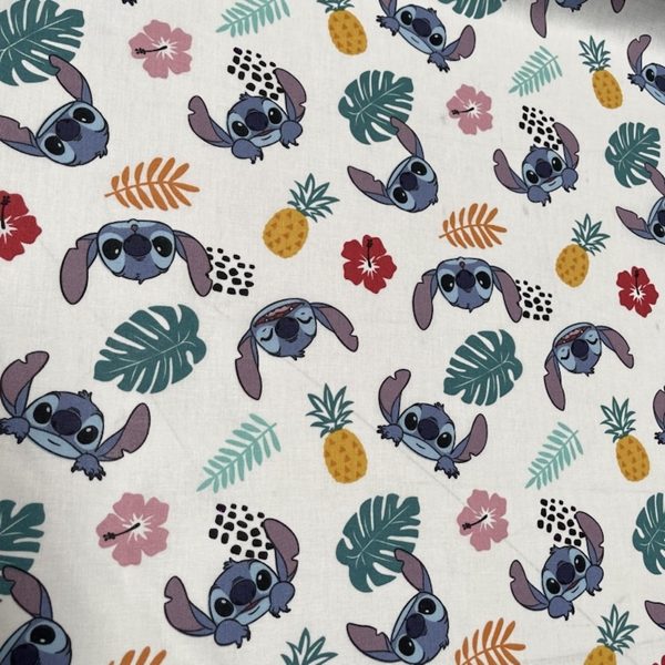 TISSU COTON DISNEY STITCH HAWAI