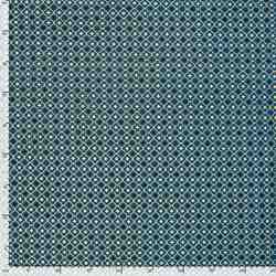 TISSU COTON MOTIF ARABESQUE NOEL FOND VERT CANARD