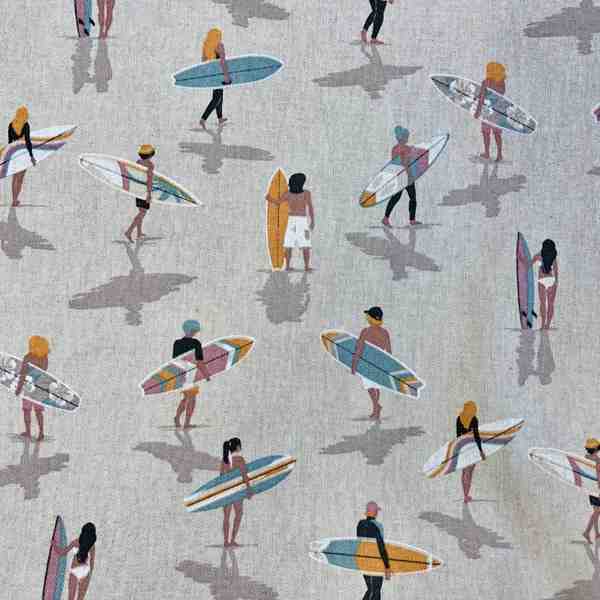 TISSU TOILE PALACE IMPRIMEE SURFEUR