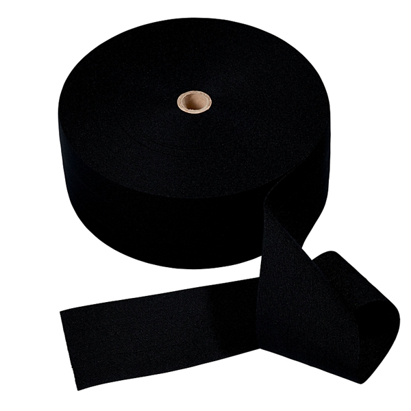 Ruban élastique souple 100 mm noir