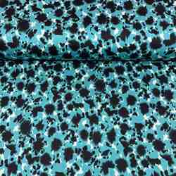 TISSU SATIN COTON ECLAT TURQUOISE