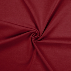 TISSU JERSEY COTON ELASTHANNE BORDEAUX