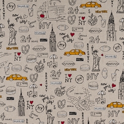 TISSU TOILE ASPECT LIN  NEW YORK