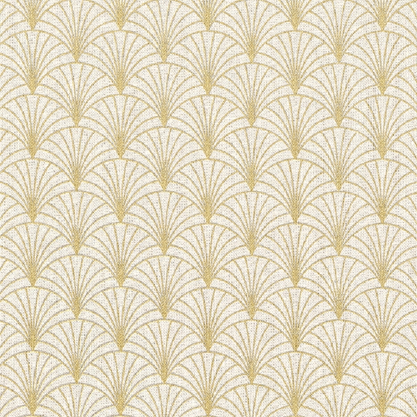 TISSU TOILE EVENTAIL NATUREL METALLISE