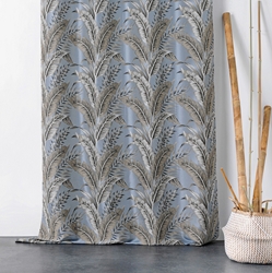 JACQUARD PALMIER SUMATRA GRIS CIEL