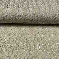 TISSU DENTELLE DE COTON GREGE