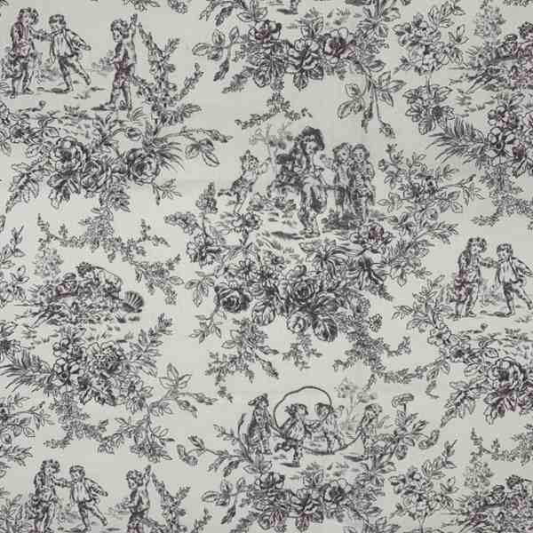 TISSU COTON RENFORCE MINI DIABOLO NOIR 280CM