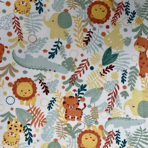 COUPON COTON BEBE ANIMAL MULTI 1M50 X 1M40