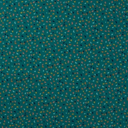 TISSU COTON IMPRIME CONFETTI VERT MULTI 