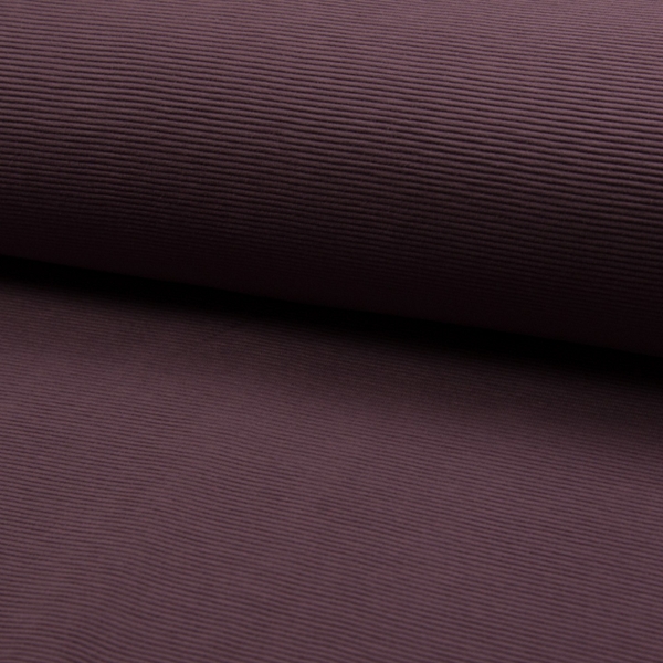 TISSU JERSEY OTTOMAN AUBERGINE