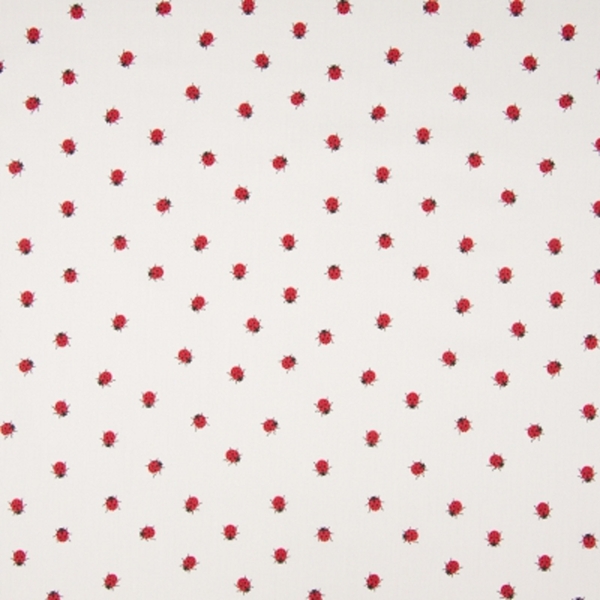  TISSU COTON IMPRIME LES COCCINELLES