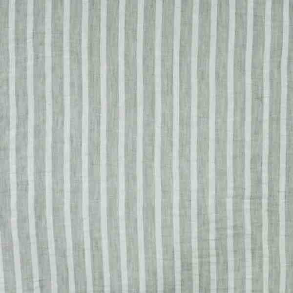 TISSU LIGNES RAYÉ VERT SAUGE BEIGE