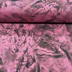 TISSU SATIN COTON MARBRE ROSE